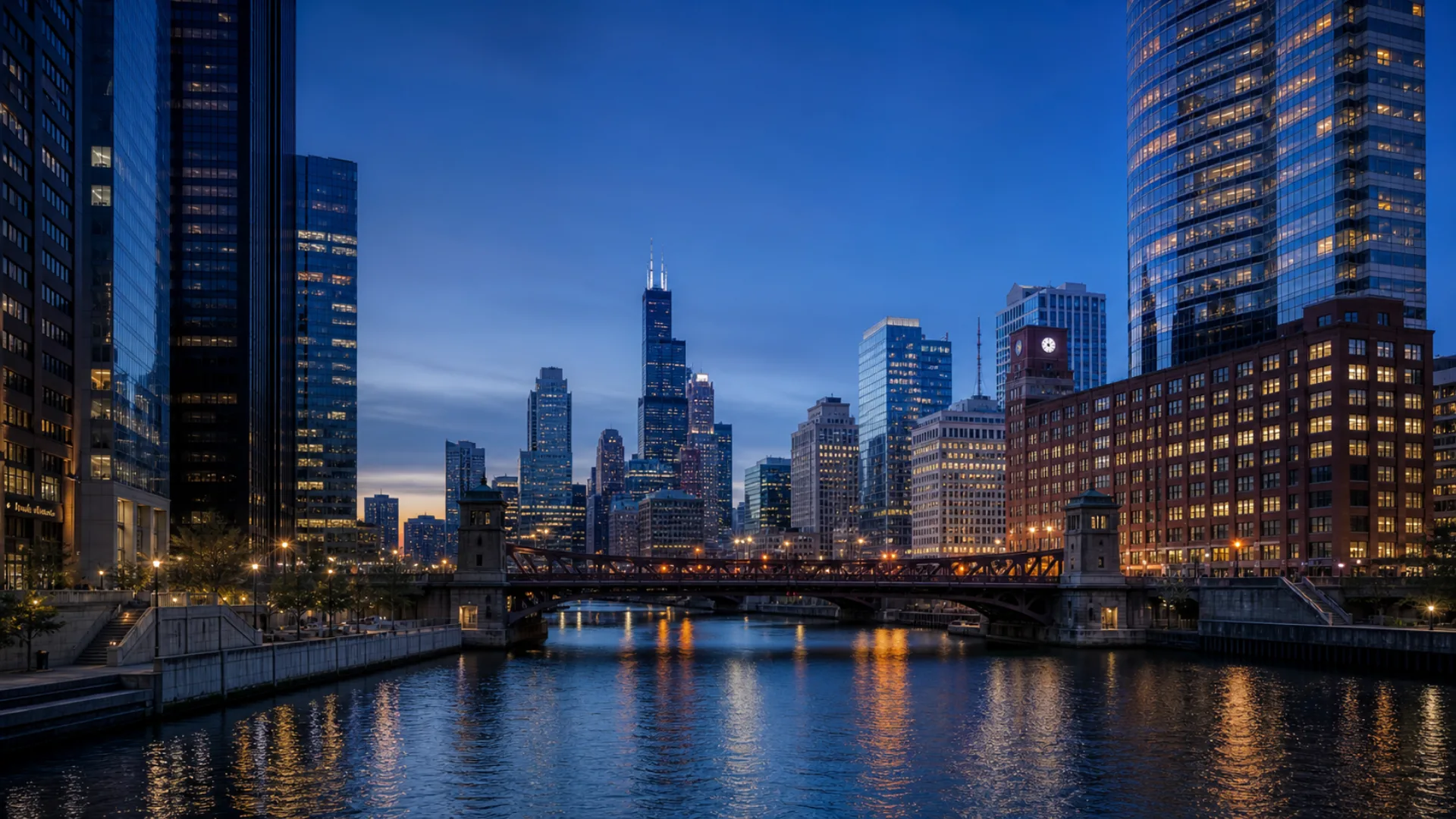 Chicago skyline and Chicago River representing Illinois Apostille services for documents used in China